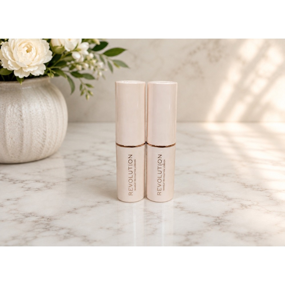 2 PK Makeup Revolution Fast Base Stick Foundation F4‎ 6.2g